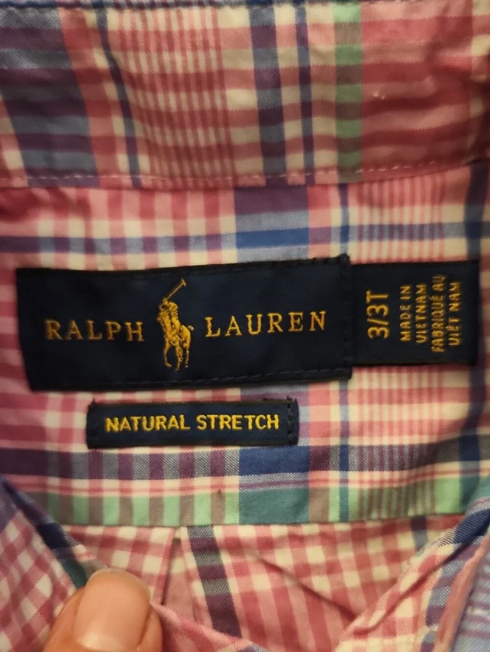 Ralph Lauren Pink & Blue Plaid Button-Down Shirt
